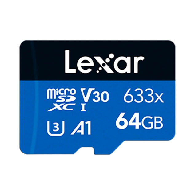 64GB Lexar 633X MicroSD Card Speed 100MB/s